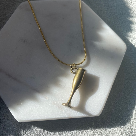 Champagne Pendant Necklace - Picture 3 of 5